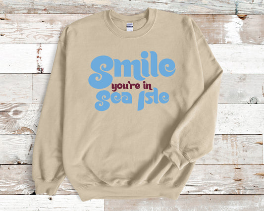 Smile You’re in Sea Isle Crewneck Sweatshirt