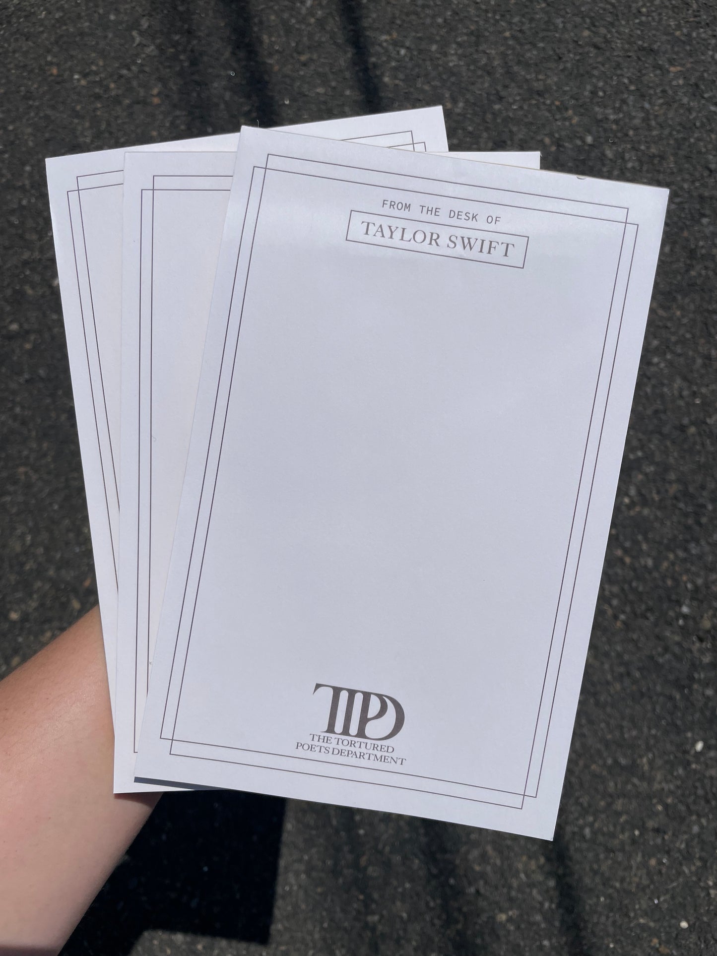 Tortured Poets Notepad