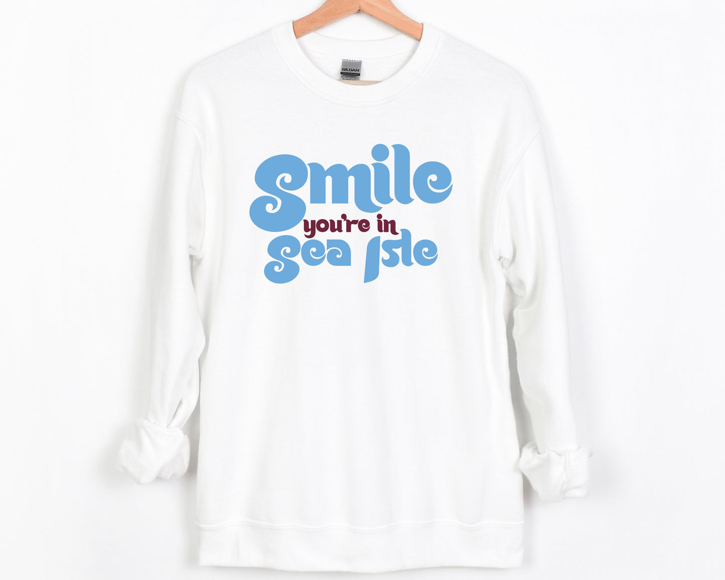 Smile You’re in Sea Isle Crewneck Sweatshirt