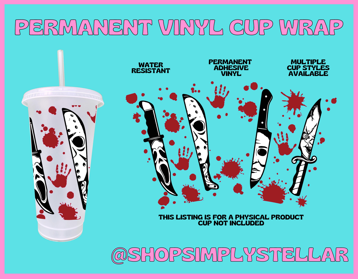 Ghost Knives Adhesive Vinyl Wrap
