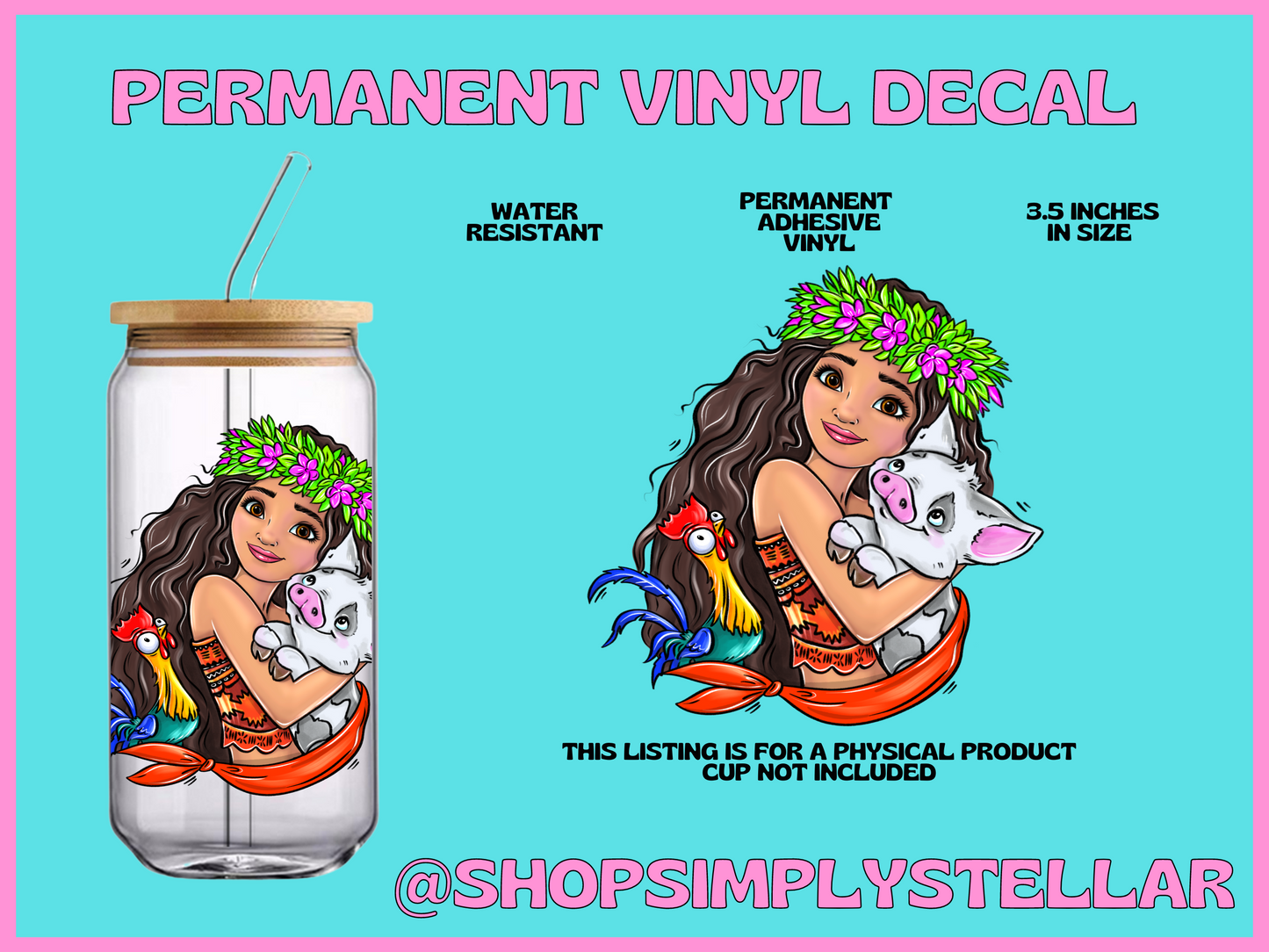 Permanent Adhesive Vinyl Decal