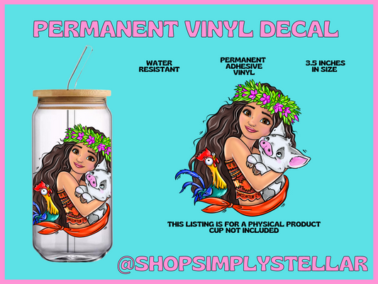 Permanent Adhesive Vinyl Decal
