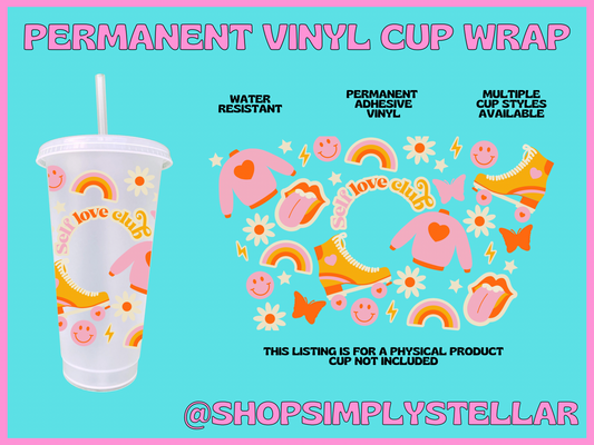 Self Love Club Adhesive Vinyl Wrap