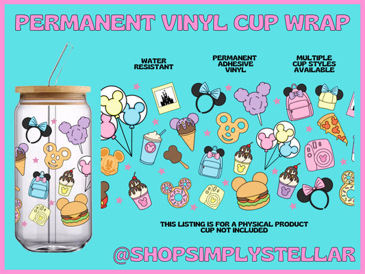 Snacks Permanent Adhesive Vinyl Wrap