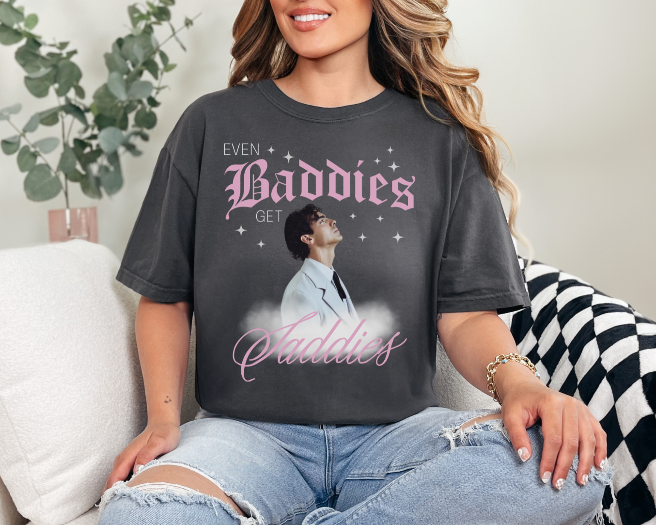 Even Baddies Get Saddies Joe Jonas Tee