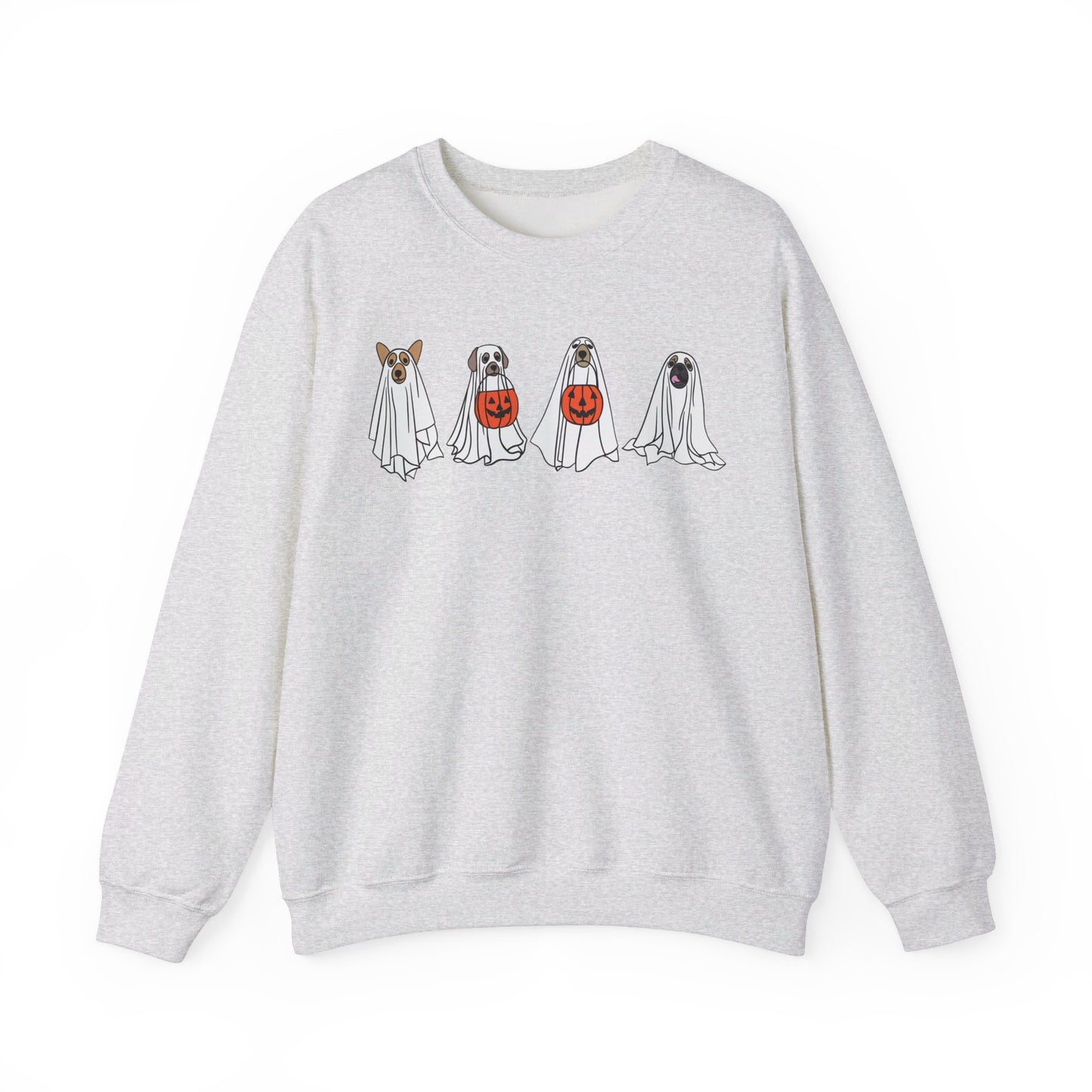 Ghost Dog Halloween Spooky Unisex Crewneck
