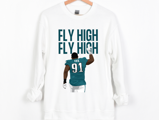 Fly High #91 Cox Unisex Crewneck Sweatshirt/T-Shirt