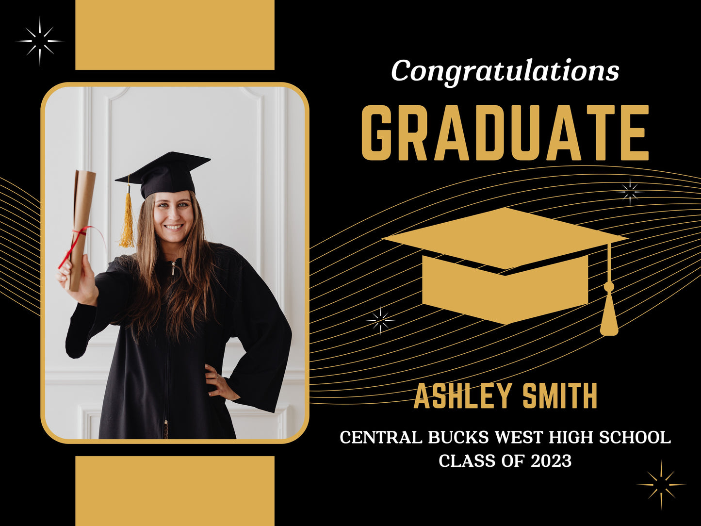 Custom Graduation Yard Sign #6
