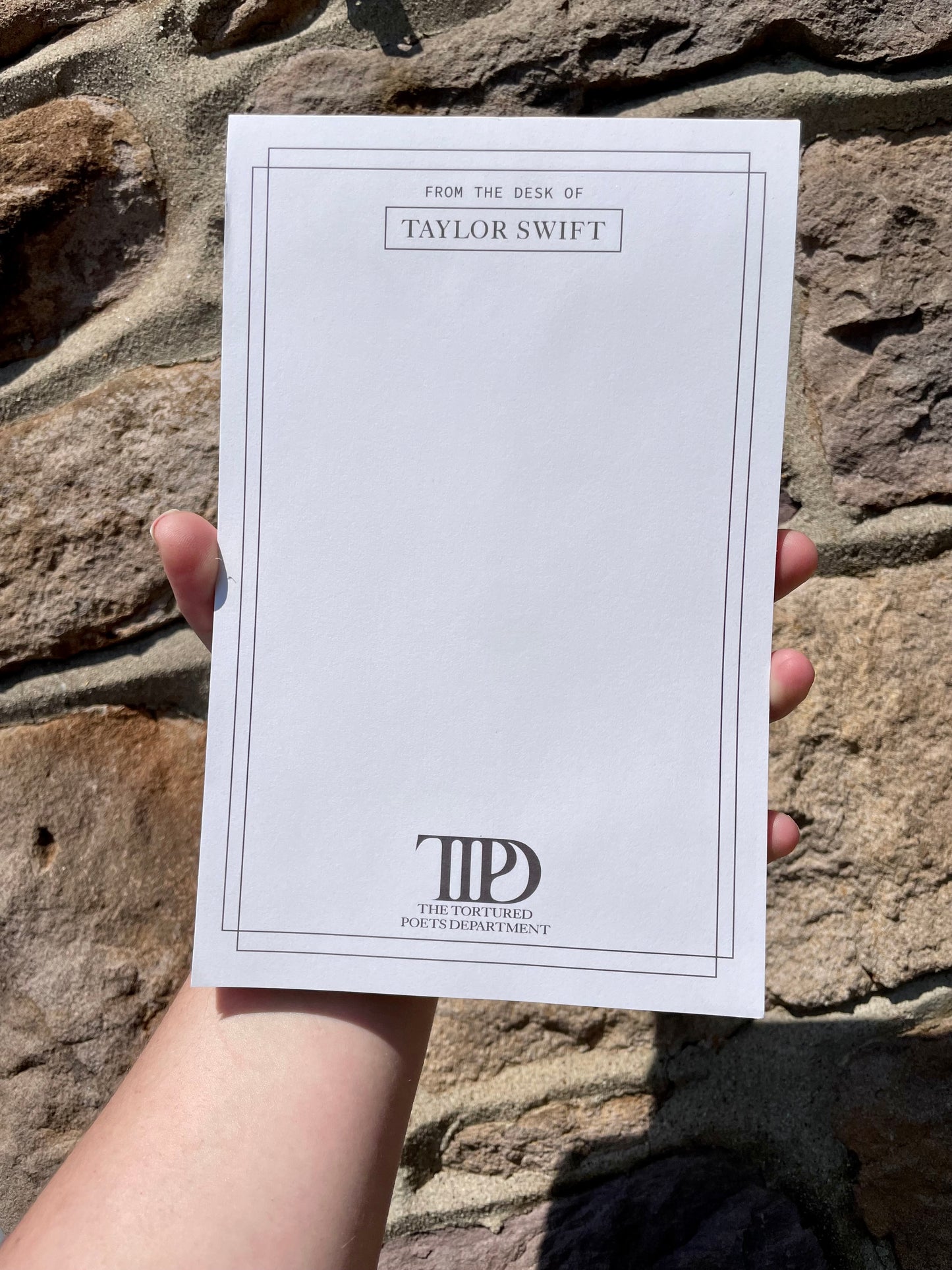 Tortured Poets Notepad