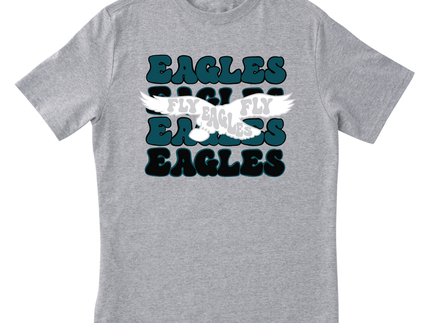 Fly Eagles Fly Grey Unisex Crewneck/T-Shirt