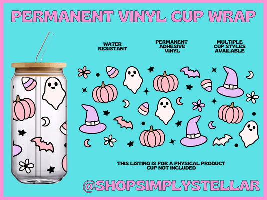 Cutie Halloween Adhesive Vinyl Wrap