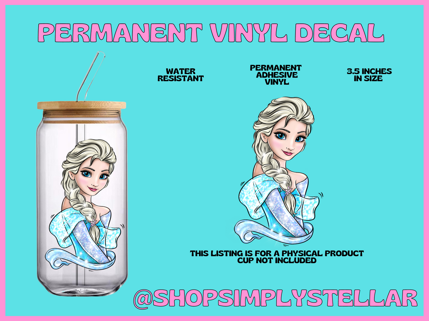 Permanent Adhesive Vinyl Decal